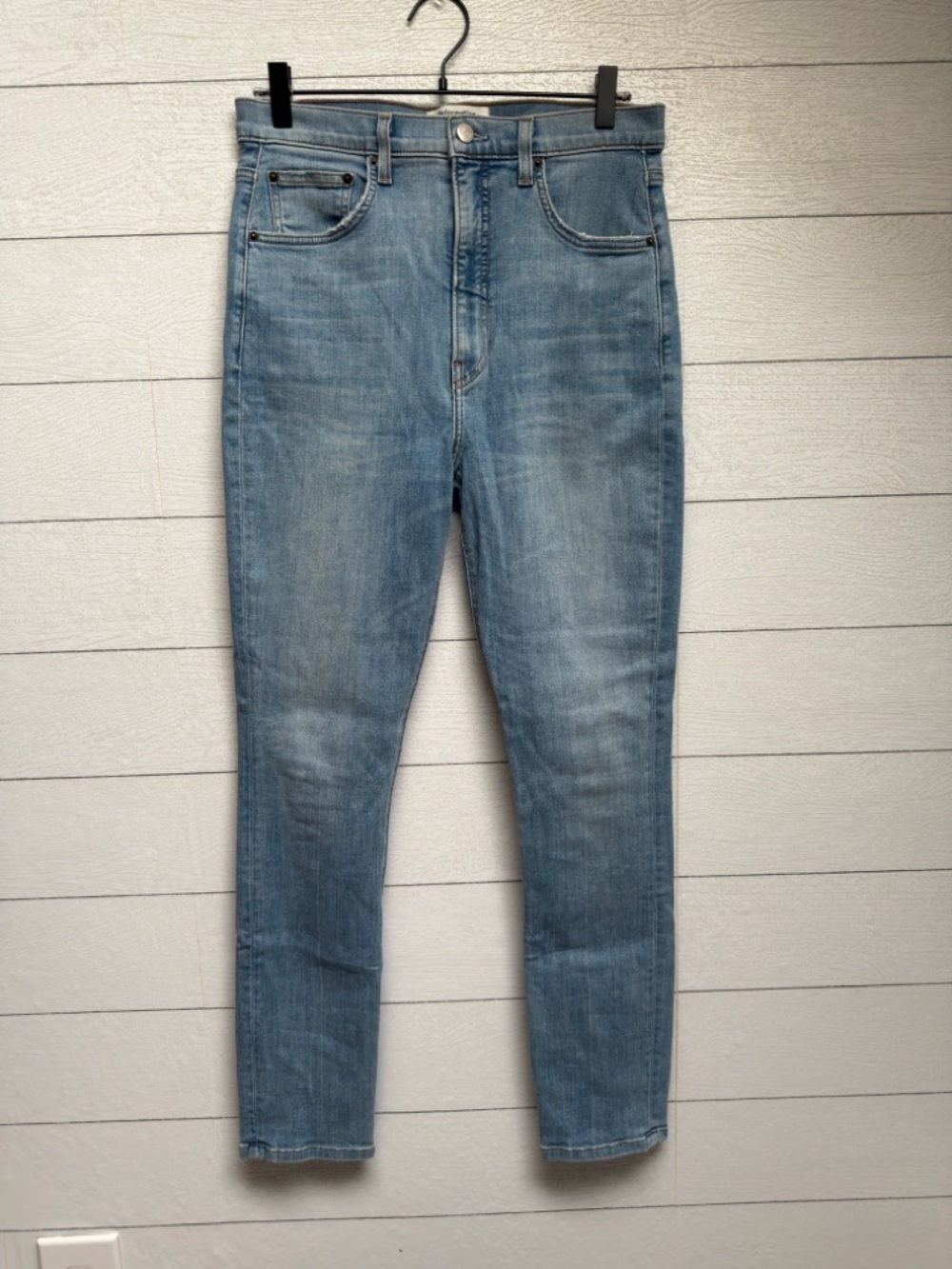 Reformation Ultra High & Skinny Jeans Cyprus Wash Size 30 Made in USA - Picture 11 of 13